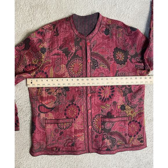 Appleseeds Jacket Womens XL Reversible Lightweight Casual Career Office Coat - Picture 6 of 8